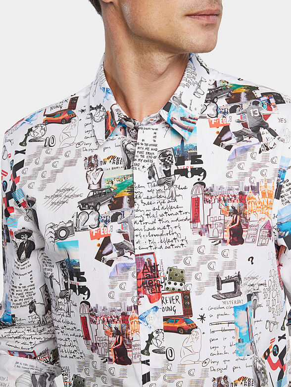 ABELARDO Shirt with art print  - 2