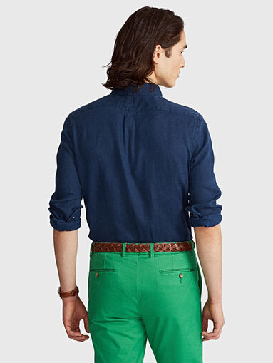 Blue linen shirt - 4