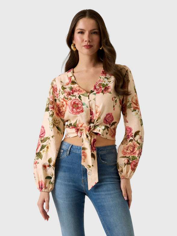 Linen-blend shirt - 1