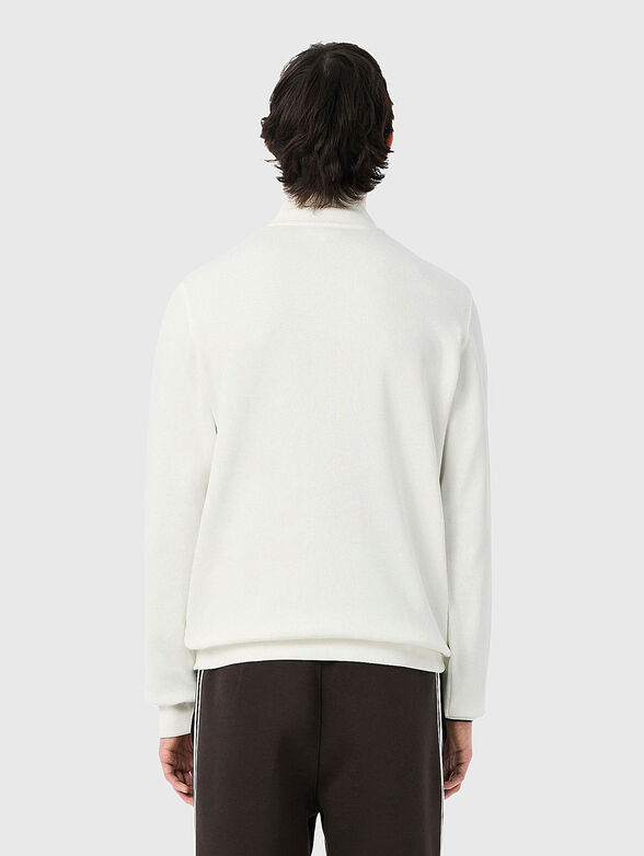 High neck zipped interlock sweatshirt - 3