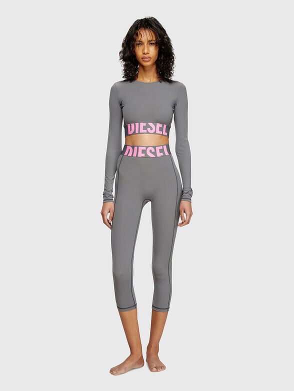 MELISSA-D-POP short blouse with logo accent - 2