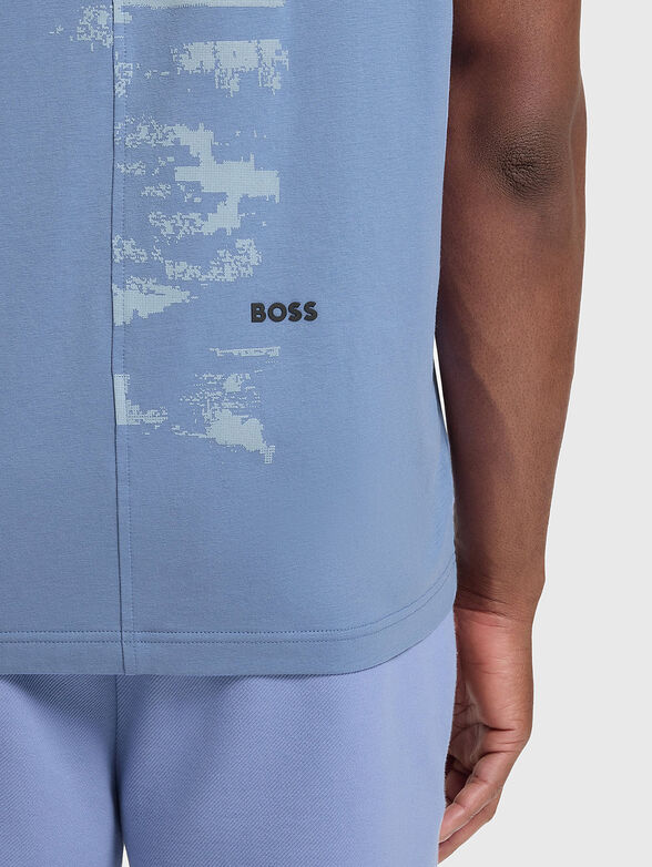 Cotton T-shirt with print - 4