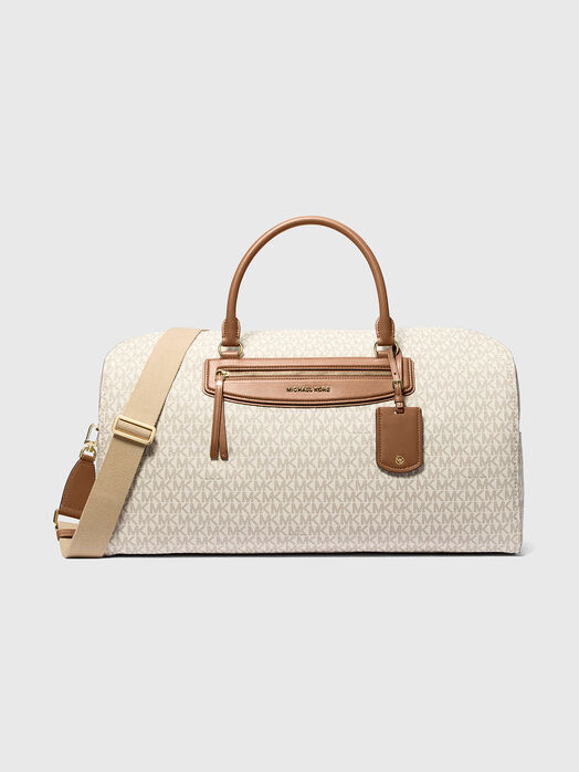 Travel bag with logo print