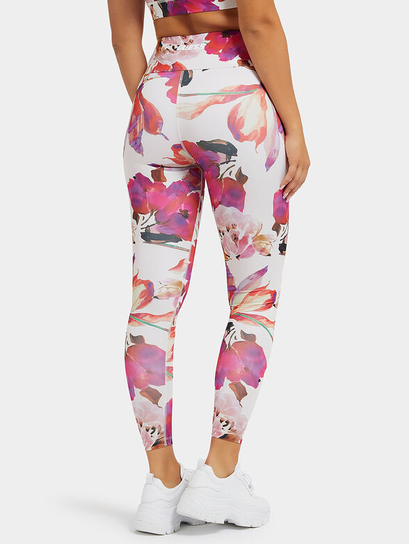 CORINE sports leggings with floral print - 2