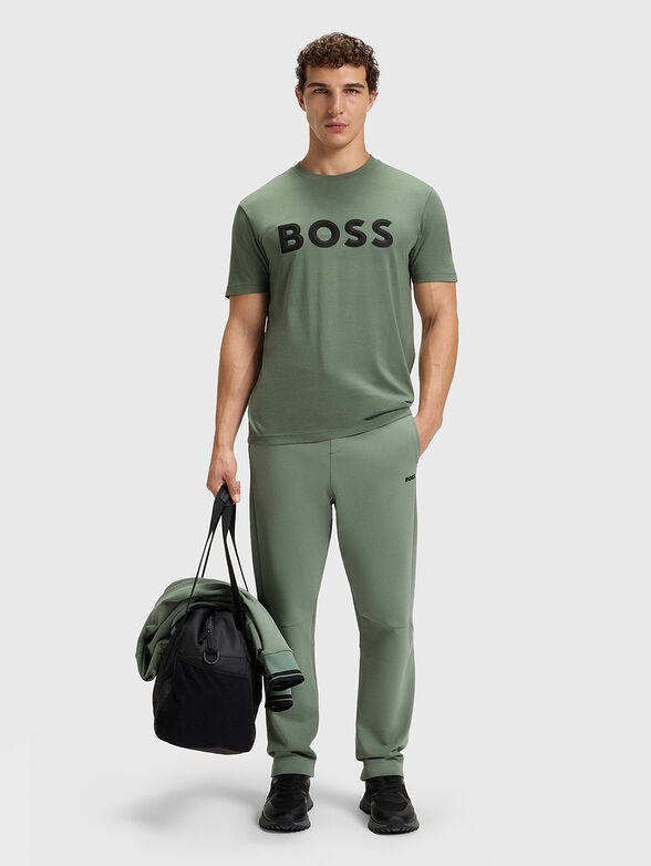 Black T-shirt with oval logo - 2