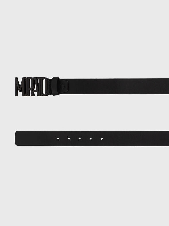 Black belt with logo buckle - 2