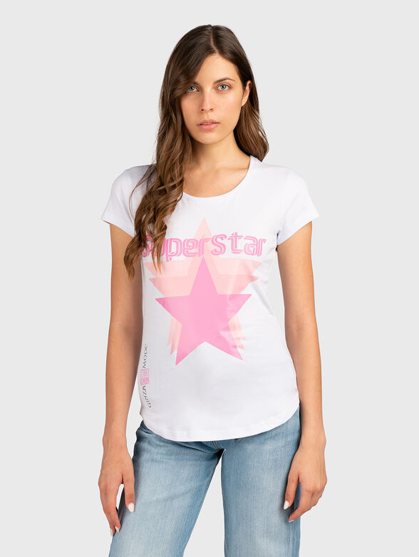 T-shirt with accent on the back - 1