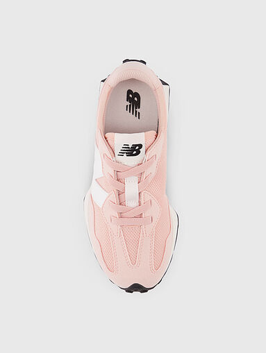 327 light pink sports shoes with logo - 5