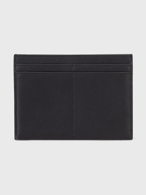 Black card holder with logo detail - 2