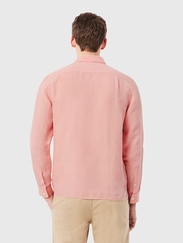 Pink linen shirt - 3