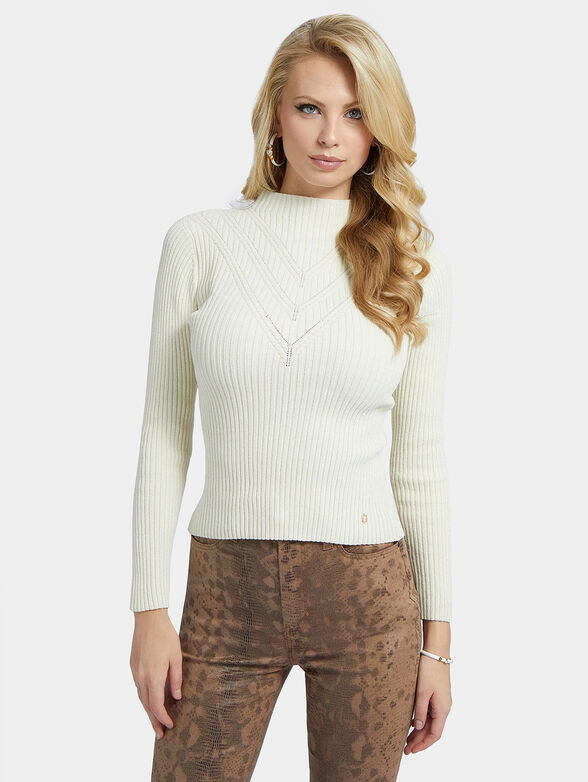 RITA black sweater with logo accent - 1