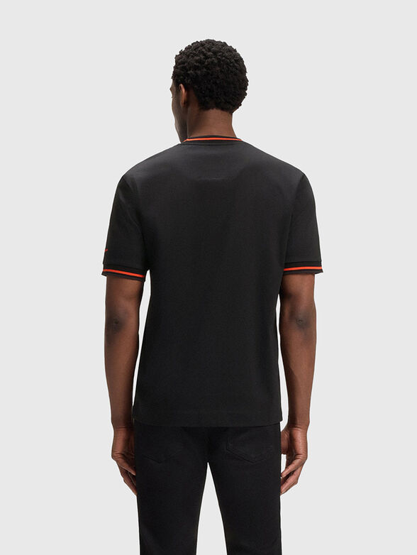PORSCHE X BOSS cotton T-shirt with accent trim - 3