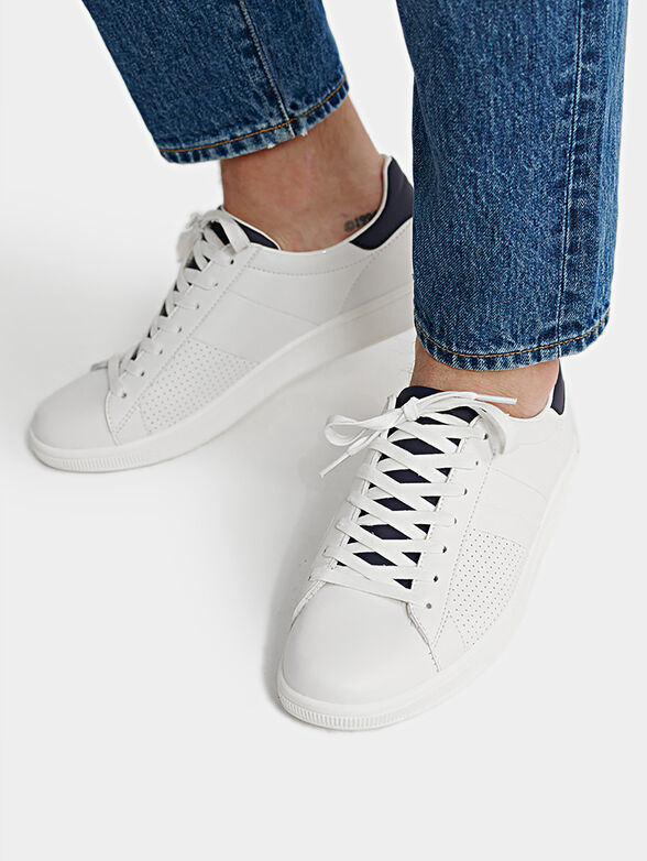 White sneakers with perforation - 2
