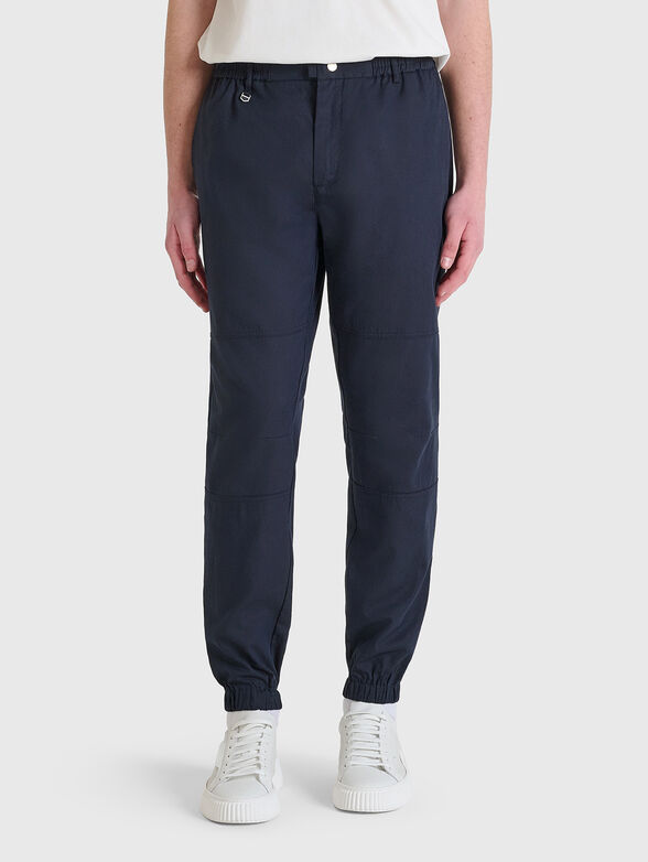 KENT cotton trousers with elastic waist - 1