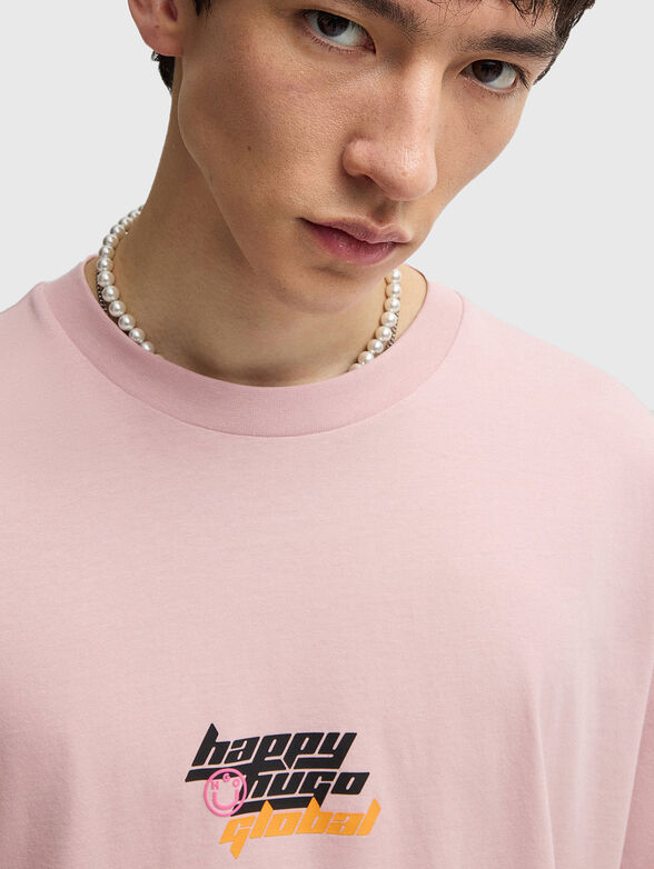 Oversized round neck T-shirt - 4