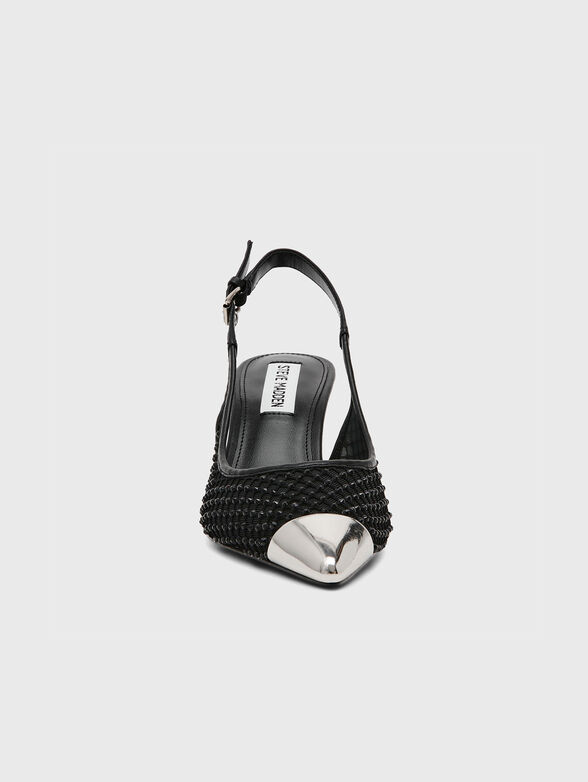 Heeled sandals with rhinestones - 3