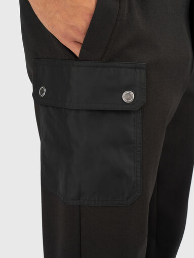 Black cotton trousers - 3