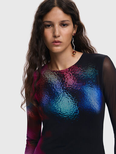 Midi dress with print - 4