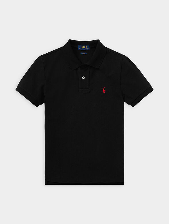 Black cotton Polo shirt - 1