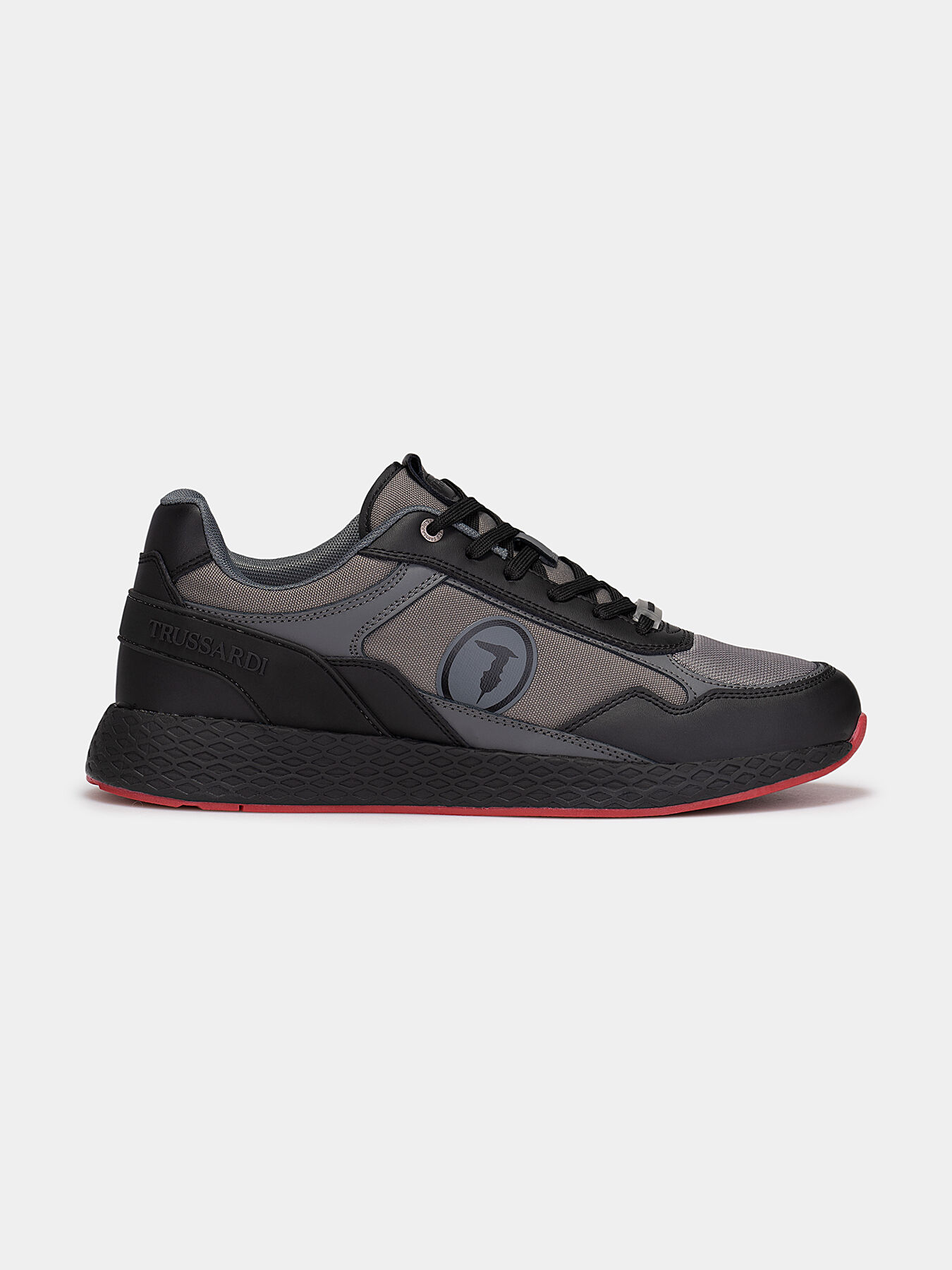 KEVIN KYOTO Black sneakers brand TRUSSARDI — Globalbrandsstore.com/en