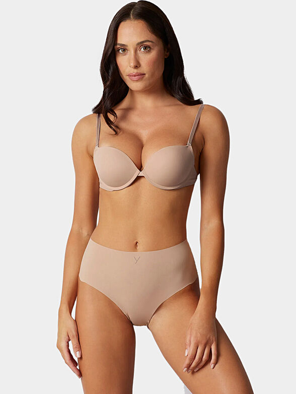 TAGLIO VIVO high-waisted beige briefs - 4