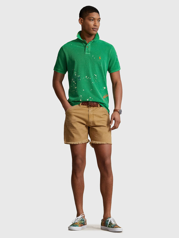 Cotton Polo-shirt with art print - 2