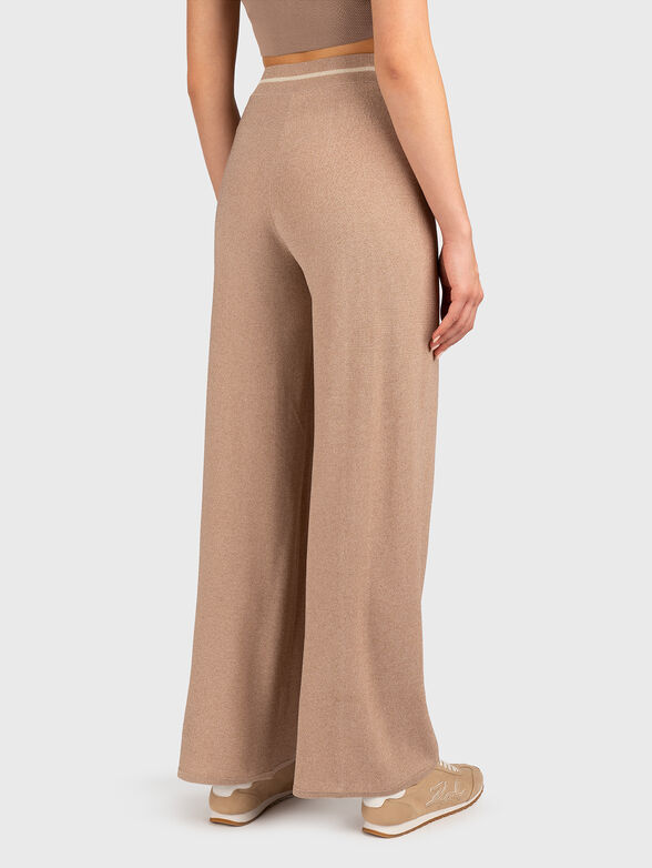 Trousers with high waist and logo - 2
