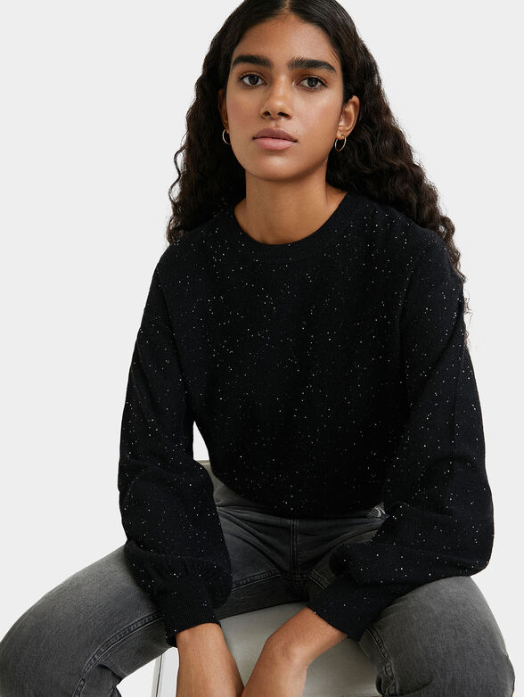 UNIVERSE sweater with shiny sequins - 4