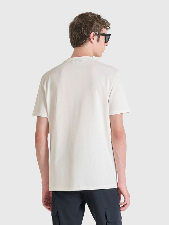 Cotton T-shirt with oval neckline - 2