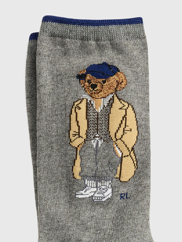 Polo Bear cotton blend crew socks - 2