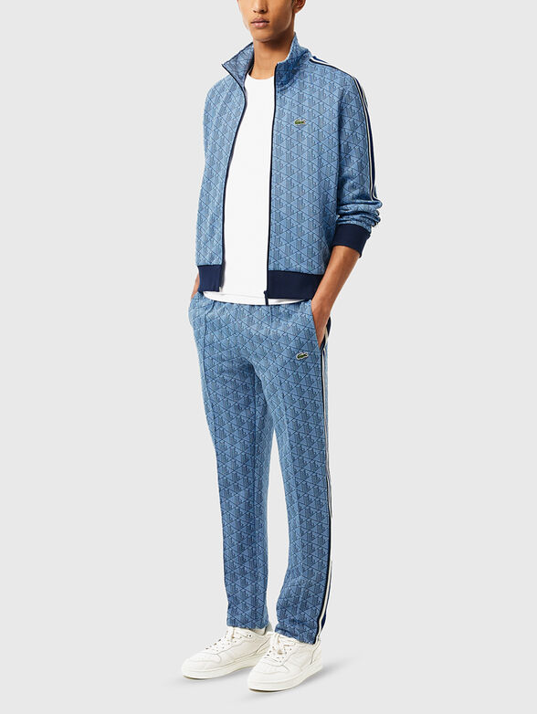 Sweatshirt with monogram print in brown - 2