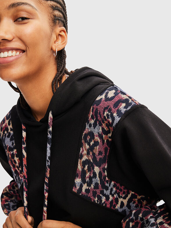 Cotton sweatshirt with animal details - 4