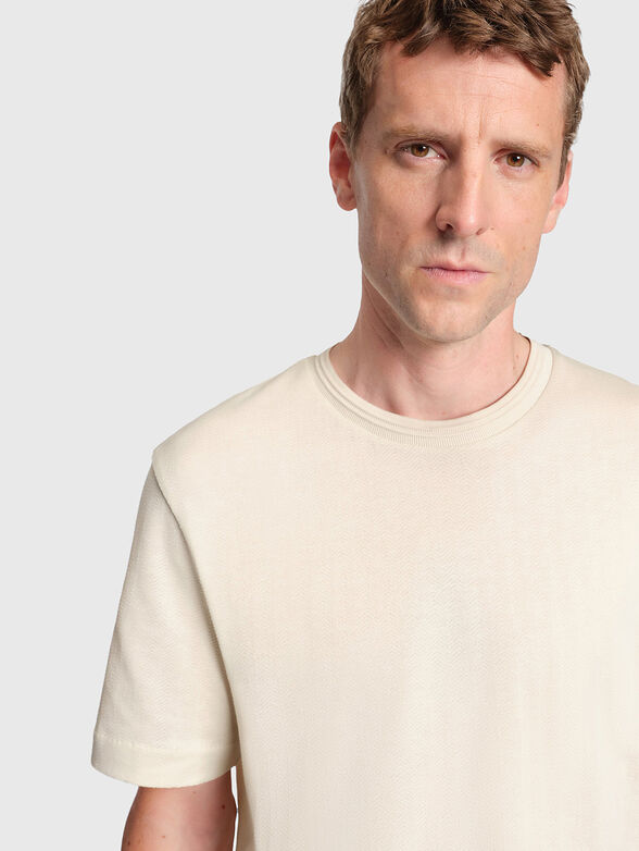 Dark blue cotton T-shirt - 4