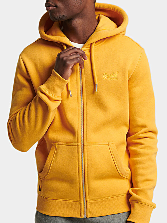 VINTAGE LOGO sweatshirt with hood and zip - 1