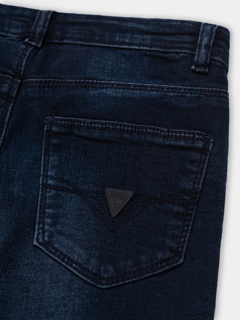 Dark blue skinny jeans - 3