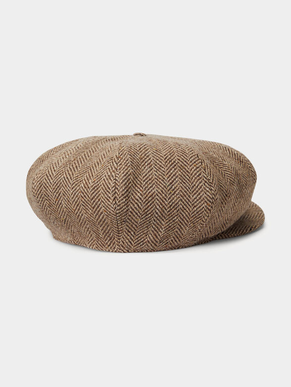 Tweed newsboy cap of wool blend - 2