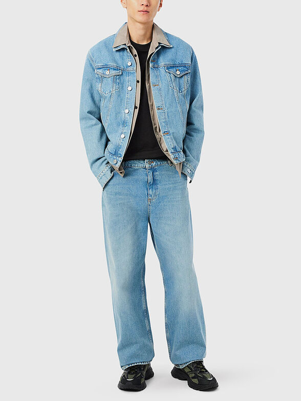 Cotton T-shirt with logo embroidery - 2