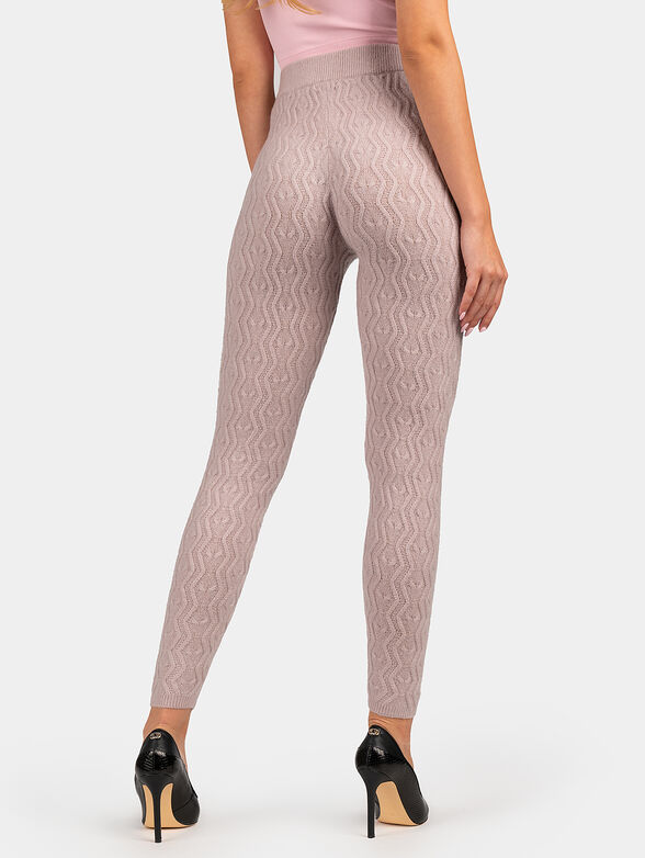 BLAIRE leggings with embossed texture - 2