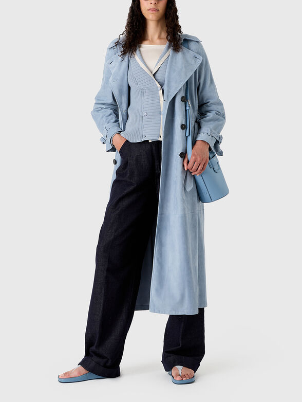 Trench coat with double-breasted fastening  - 2