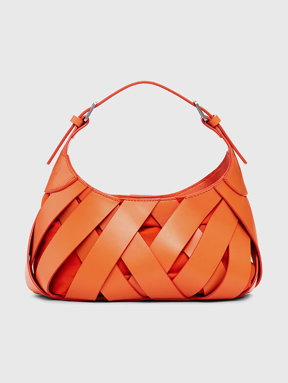 Orange bag with braided effect - 1