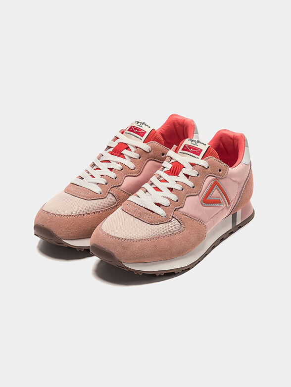 KLEIN ARCHIVE Combined running shoes in coral - 1