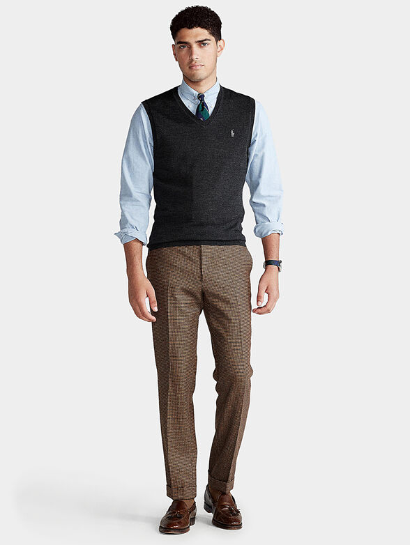 Sleeveless wool sweater - 4
