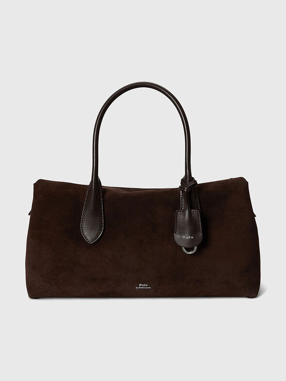 Suede bag with logo - 1