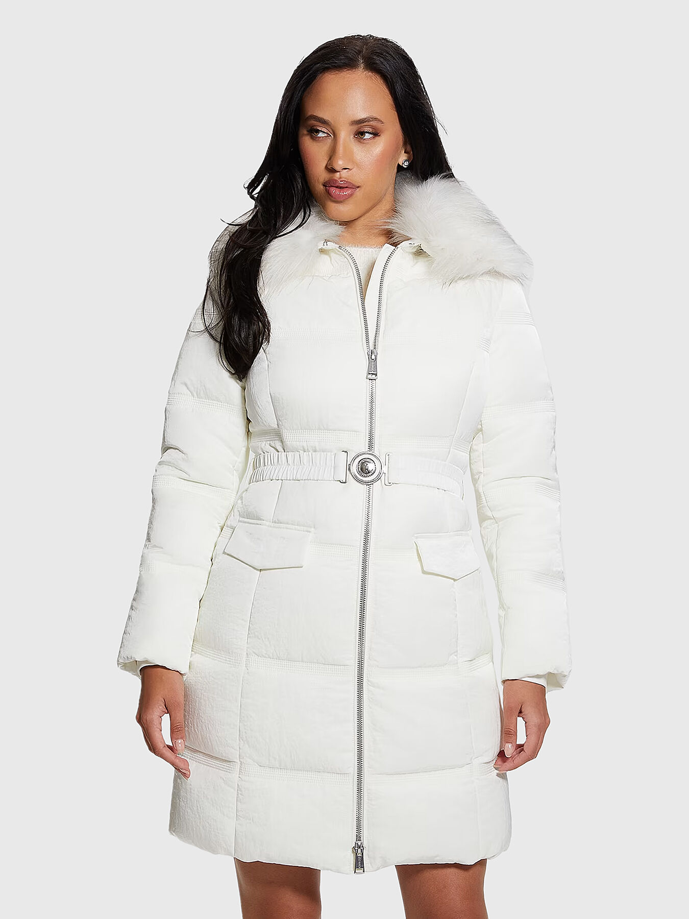 MARISOL long puffer jacket brand GUESS Globalbrandsstore en