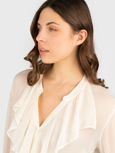 Long sleeve shirt with V-neck - 3