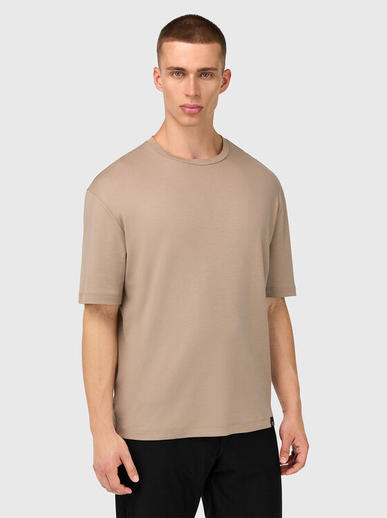 Памучна тениска с мини лого  - 1