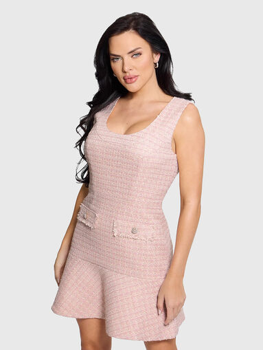 Mini dress made of boucle - 5