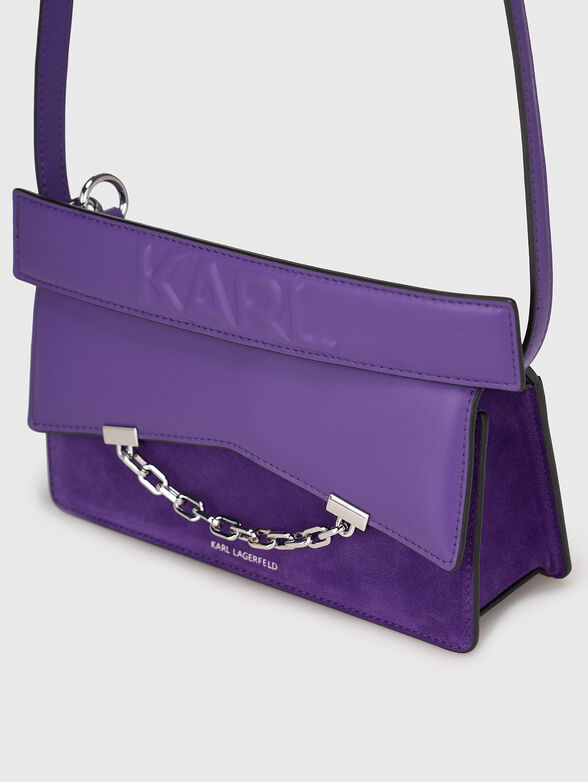 Small crossbody bag in brown colour - 5