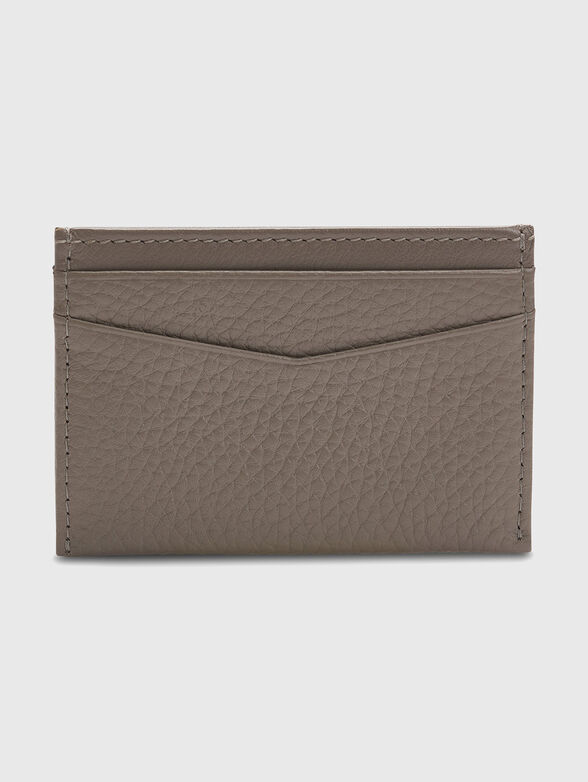 Leather cardholder with logo - 2