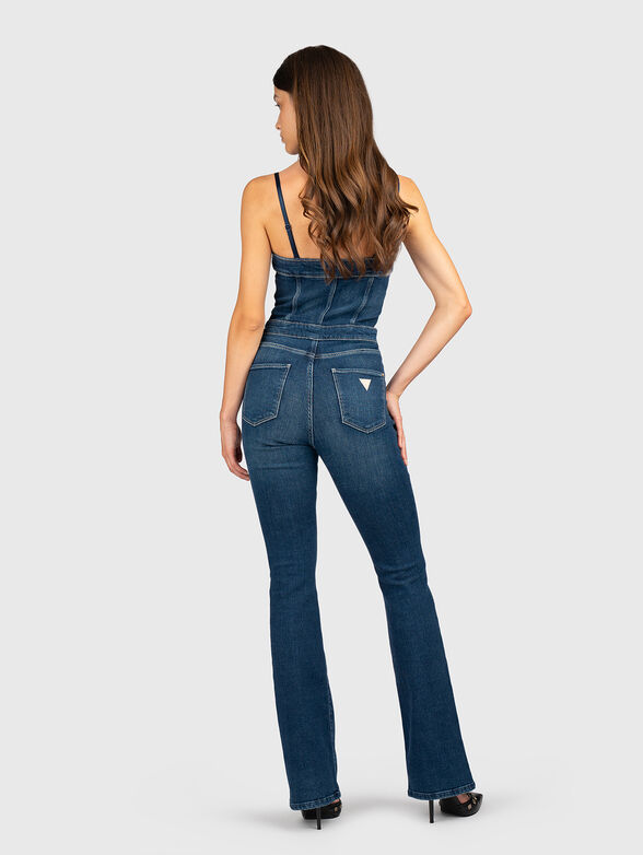 Denim jumpsuit with a zip - 2